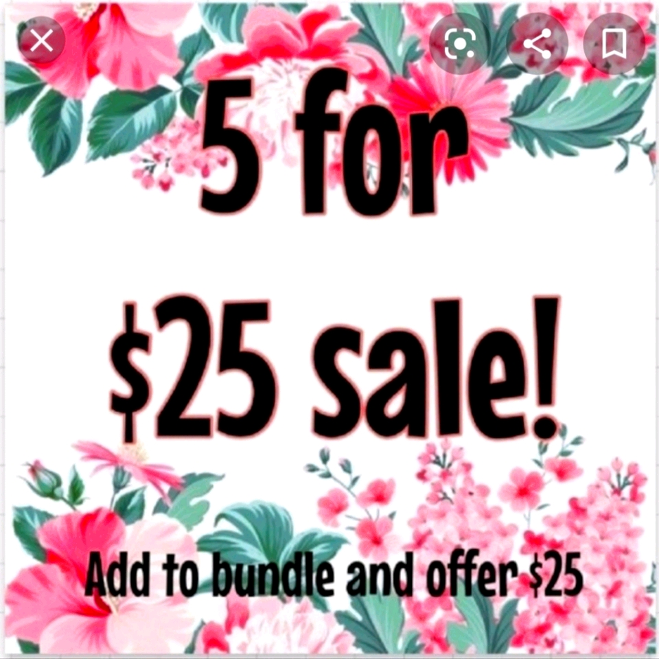 5 For $25 Bundle Sale
